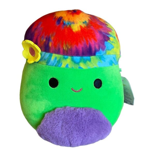 Squishmallows Other - 1x SQUISHMALLOW 8" GARO THE TIE DYE MUSHROOM BLACKLIGHT EXCLUSIVE NEW w/ TAGS